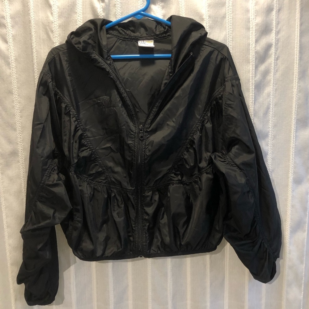 Aerie Lightweight Hiker Jacket Coat Windbreaker Cinch Cropped Bomber